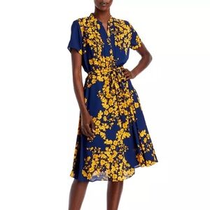 🆕 Nanette Lepore Short Sleeve Henley Collar Dress